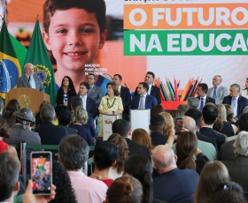 Sanção do Plano Nacional de Educação (PNE). 14/04/2026 Foto: Beto Monteiro/GRE Ascom 